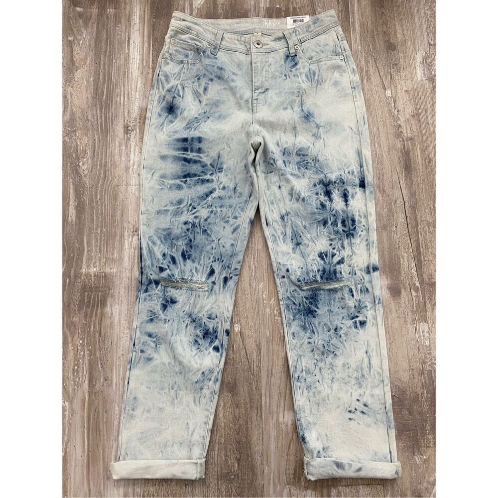 Style & Company Girlfriend Midrise Jeans Indigo Skies Women’s Size 6